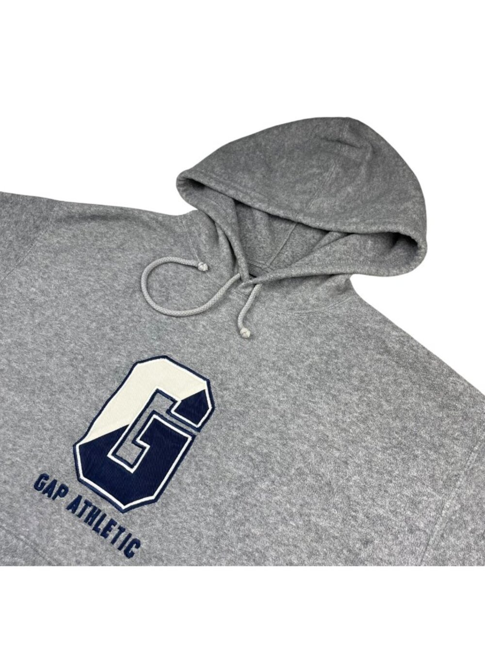 VTG Gap Men’s Fleece Pullover Hoodie Gray • Medium